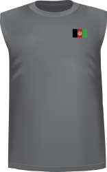 Tank top with Afghanistan flag on chest