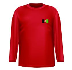 Long sleeve shirt with Afghanistan flag at chest