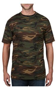 T-SHIRT CAMOUFLAGE, ANVIL - 939