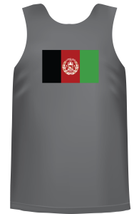 Ladies' tank top with Afghanistan flag in the back - T-shirt Afghanistan