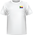 T-shirt Comoros chest