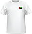 T-shirt Émirats arabes unis coeur