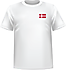 T-shirt Denmark chest