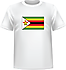 T-shirt Zimbabwe devant centre