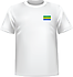 T-shirt Gabon coeur