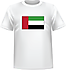 T-shirt Émirats Arabes Unis devant centre