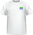 T-shirt Sierra leone coeur