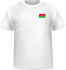 T-shirt Burkina faso coeur