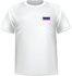 T-shirt Russie coeur