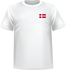 T-shirt Denmark republic chest