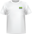 T-shirt Gabon coeur