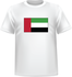 T-shirt United arab emirats chest