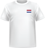 T-shirt Pays-Bas coeur