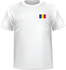 T-shirt Romania chest