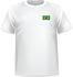 T-shirt Brésil coeur