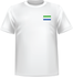 T-shirt Sierra leone coeur