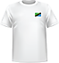 T-shirt Tanzanie coeur