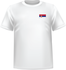 T-shirt Serbie coeur