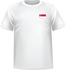 T-shirt Singapour coeur